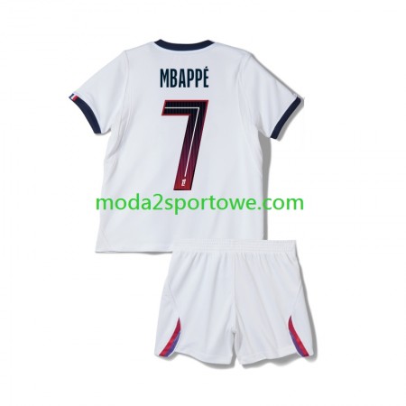 Koszulka Paris Saint-Germain Kylian Mbappé 7 Dziecięcy Wyjazdowe Stroje Piłkarskie 2026/27 Krótki Rękaw